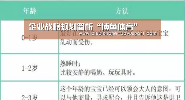 企业战略规划简析“博鱼体育”(图2) 博鱼体育平台